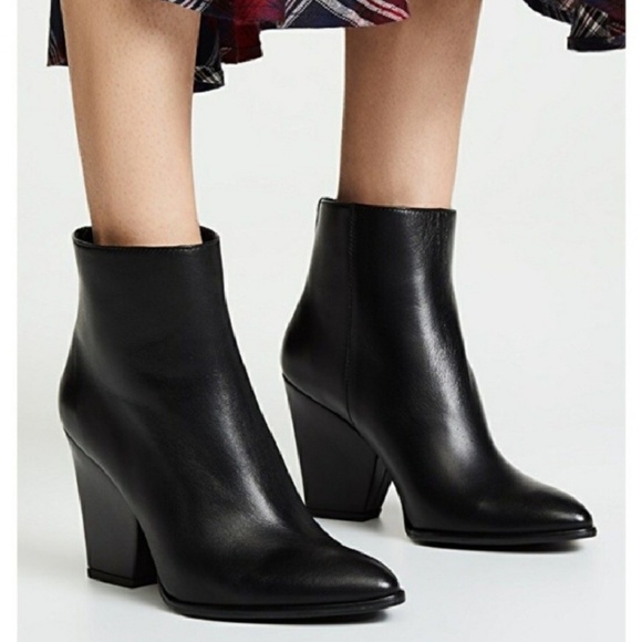 stuart weitzman leather ankle boots